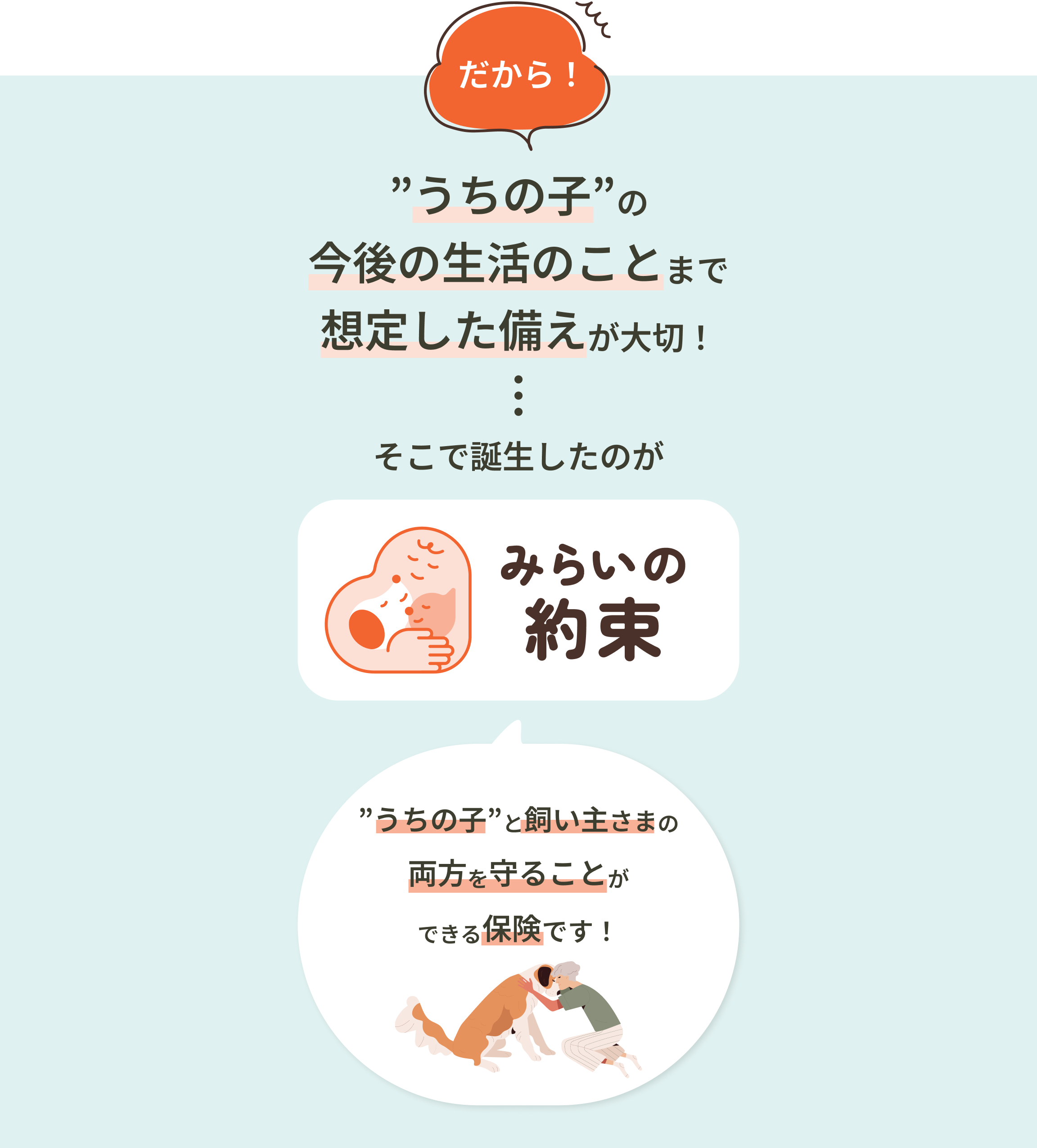 だからうちの子の今後の生活のことまで想定した備えが大切 そこで誕生したのがみらいの約束